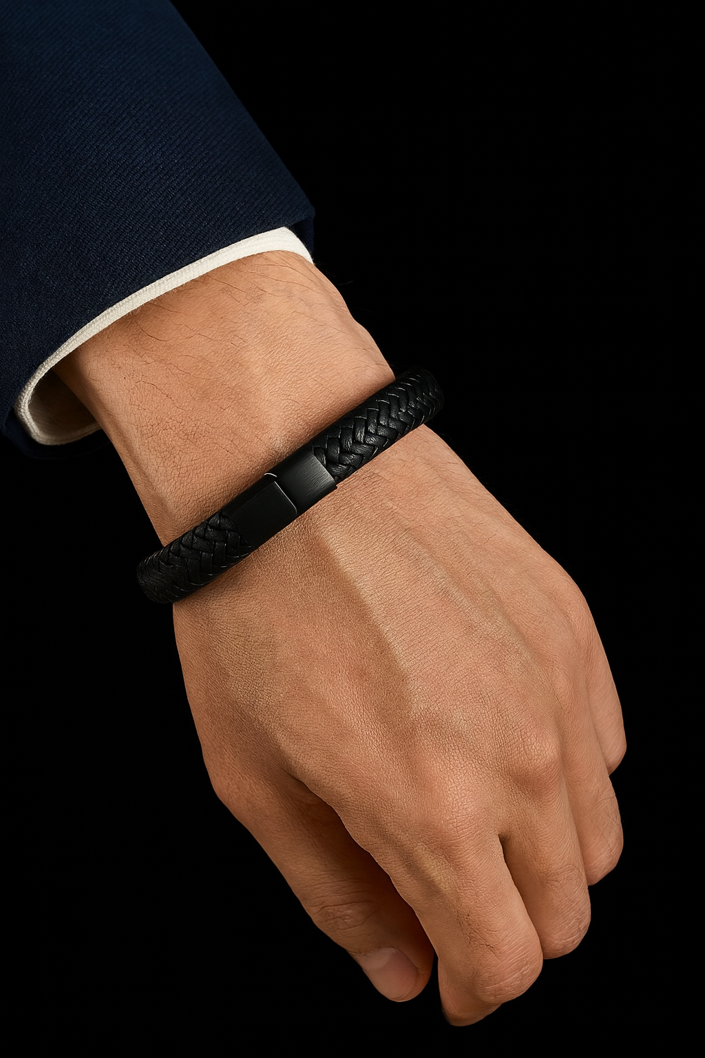 1PC Men's and Women's Fashion Trend Leather Weaving Rope Bracelet
