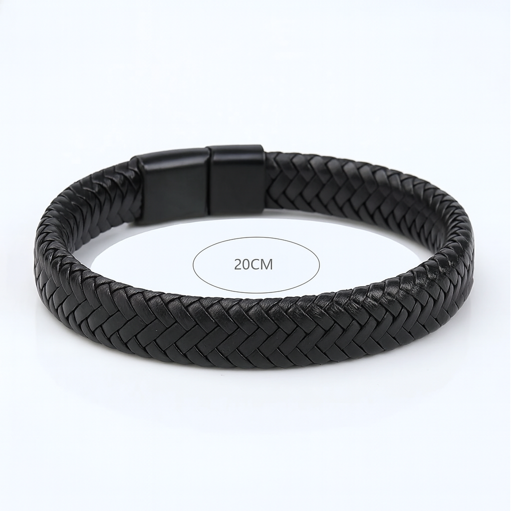 1PC Men's and Women's Fashion Trend Leather Weaving Rope Bracelet