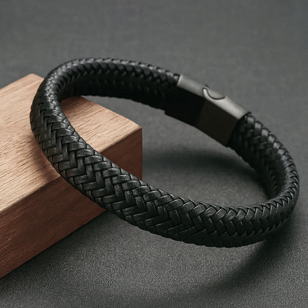 1PC Men's and Women's Fashion Trend Leather Weaving Rope Bracelet