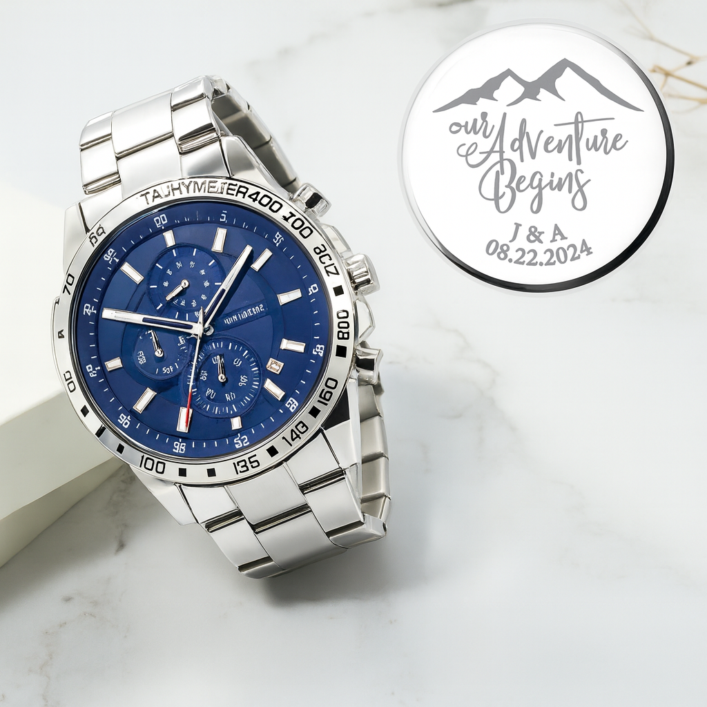 Personalized Mens Watch, Boyfriend Gift, Anniversary Gift