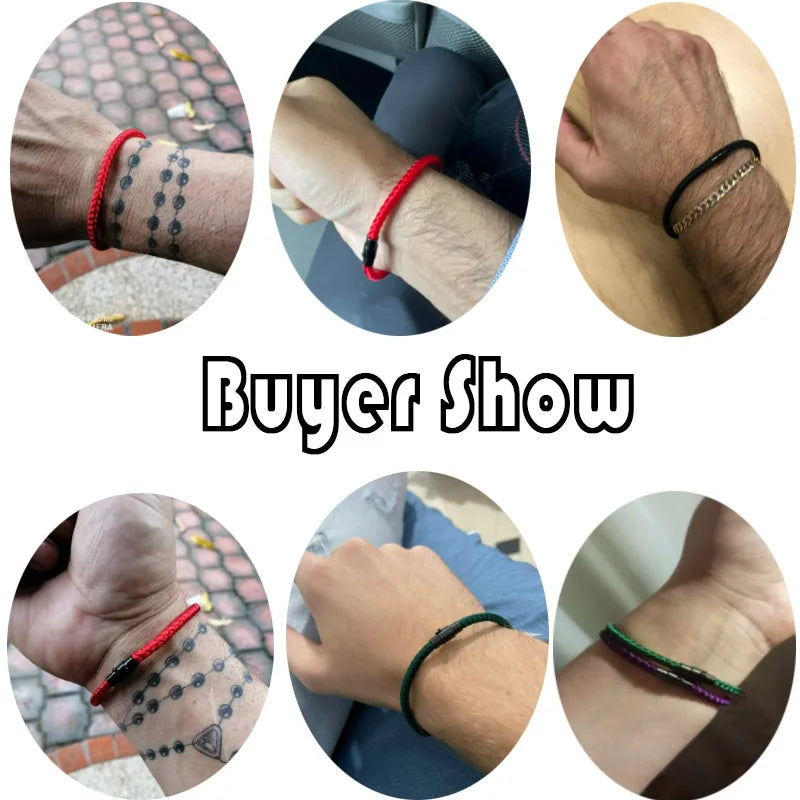 Grade A Keel Rope Bracelet Men Femme Lucky Red Thread Braclet Attract-Pulsera de Hilo de Protección – Estilo Clásico y Significado