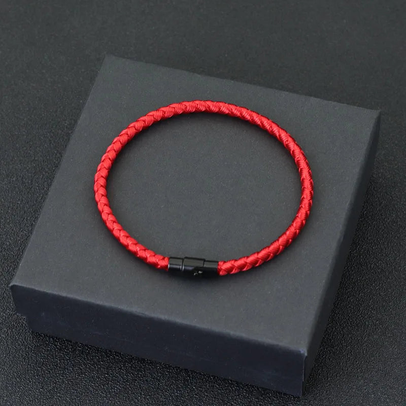 Grade A Keel Rope Bracelet Men Femme Lucky Red Thread Braclet Attract-Pulsera de Hilo de Protección – Estilo Clásico y Significado