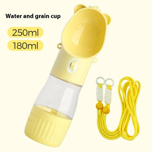 2 In 1 Portable Dog Water Bottle For Small Big Dogs Cat Outdoor