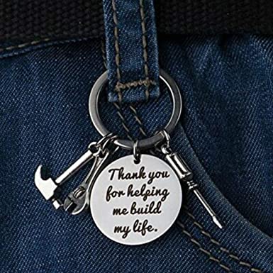 Keychain for Dad Stepfather From Daughter Son